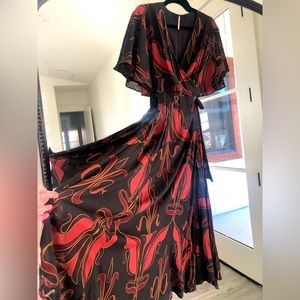 FREE PEOPLE Maxi Wrap Dress